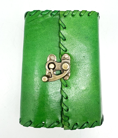 Leather Journal Plain Green 3.5x5